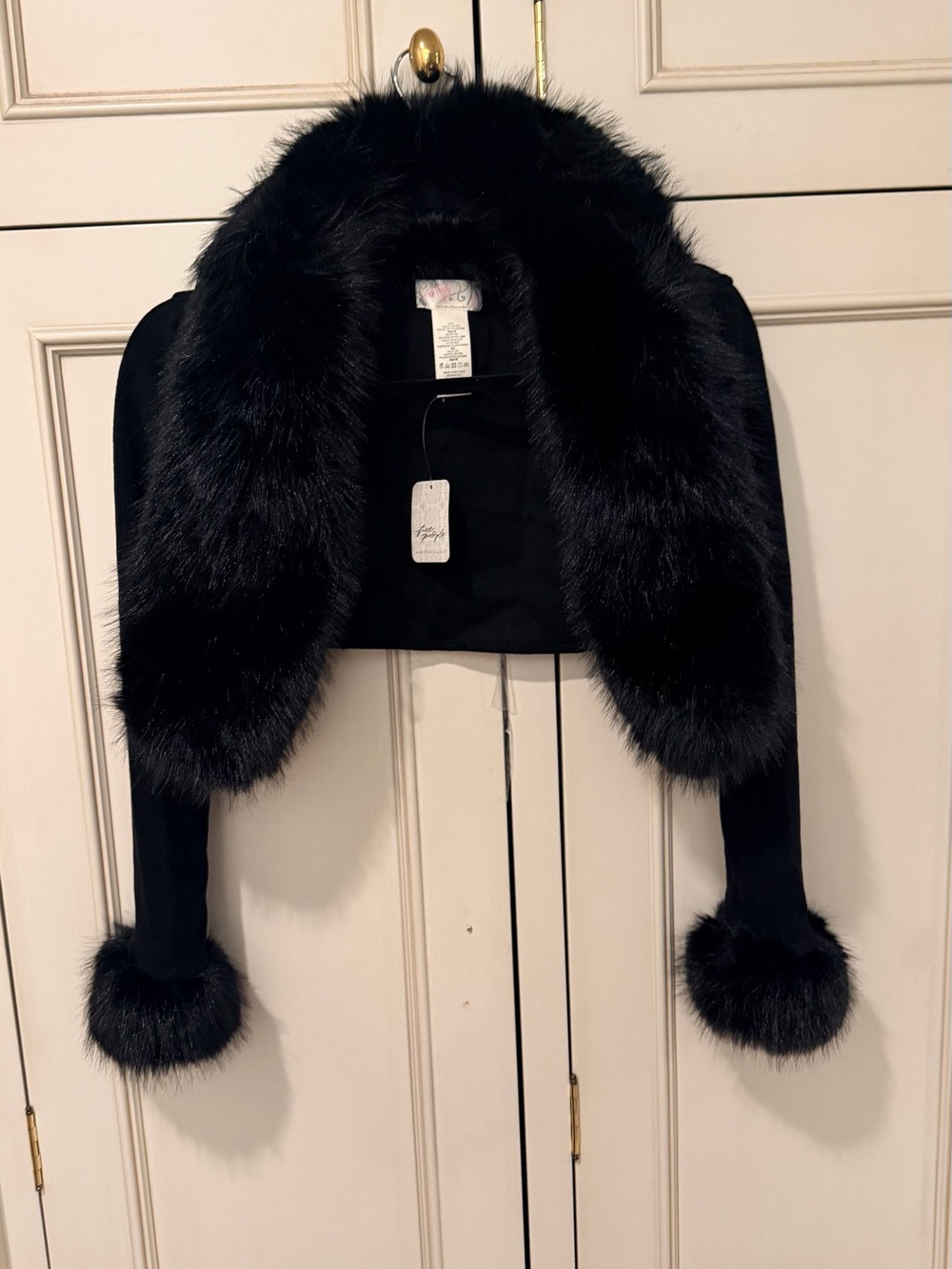 Free People Penny Lane Fur Bolero NWT - Picture 5 of 7